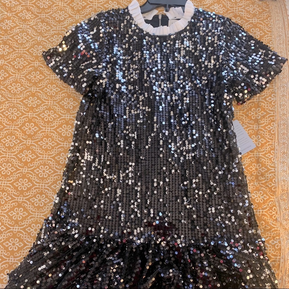 MELLODAY Sequin Dropwaist Babydoll Dress